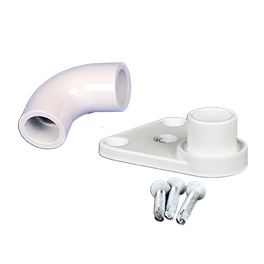 ADA Gate Return Bracket Kit (White)