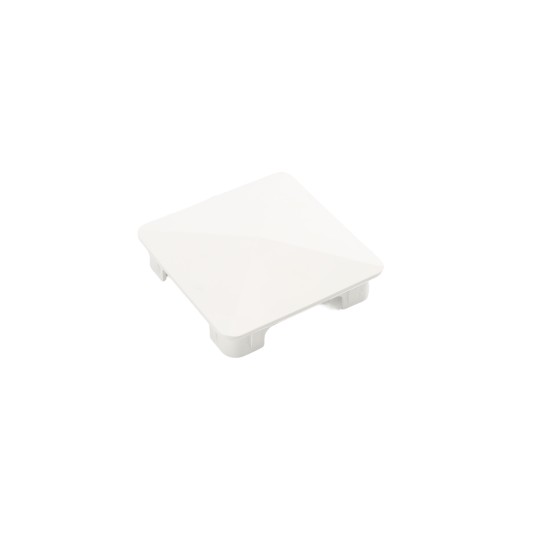 4" x 4" Sq Flat Internal Vinyl Post Cap (White) - Bufftech 70411