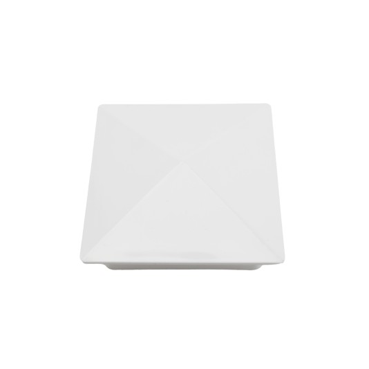 5" x 5" Sq Flat External Vinyl Post Cap (White) - Bufftech 70418