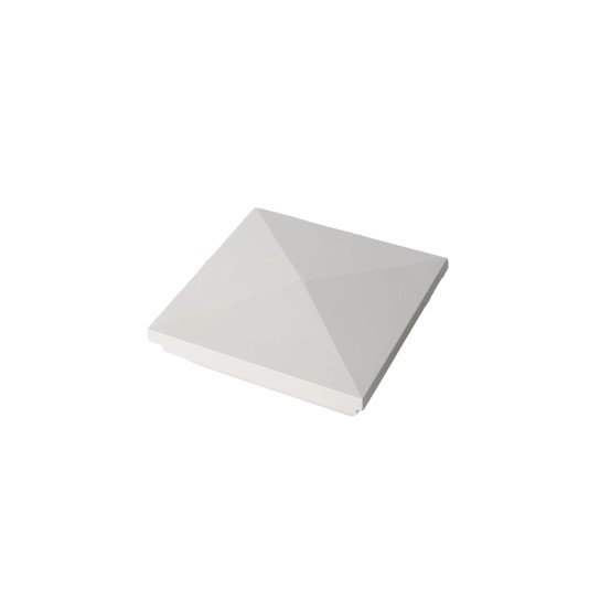 4" x 4" Sq New England Vinyl Post Cap (White) - Bufftech 70426