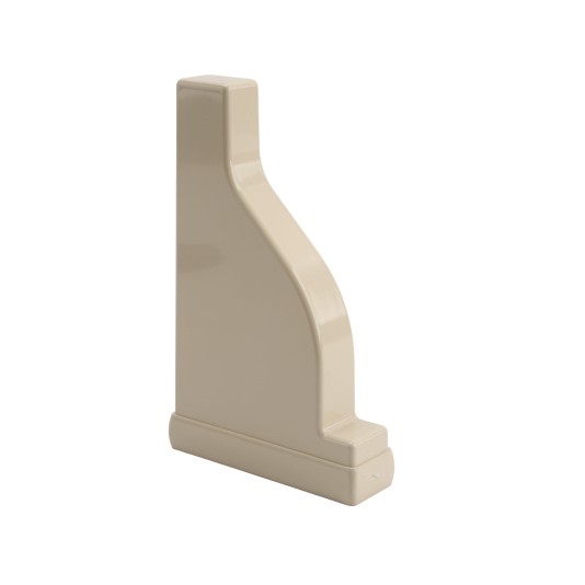 LMT 1 1/2" x 5 1/2" External Pergola Vinyl End Cap for Vinyl Fence Posts (Almond) - A-155P-ALMOND