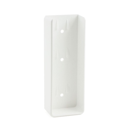 2" x 6" Rail Mount Bracket For Vinyl Fence (White) - M2060