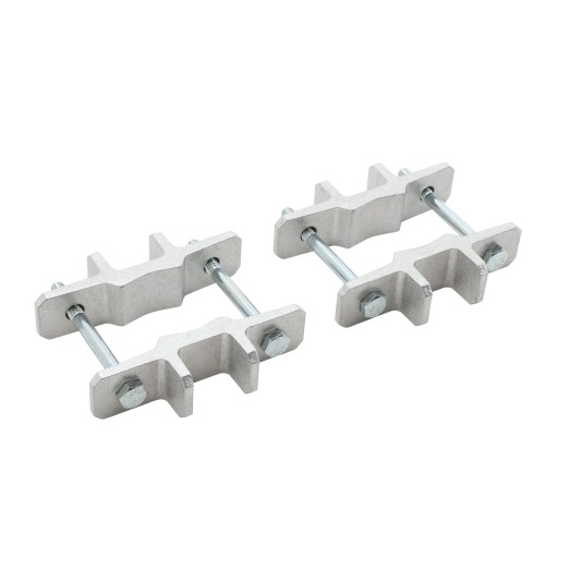 4" x 4" Heavy-Duty EZ Set Vinyl Fence Post Mounting Bracket and Post Stiffener For 1 5/8" (1 5/8" OD) Round Posts