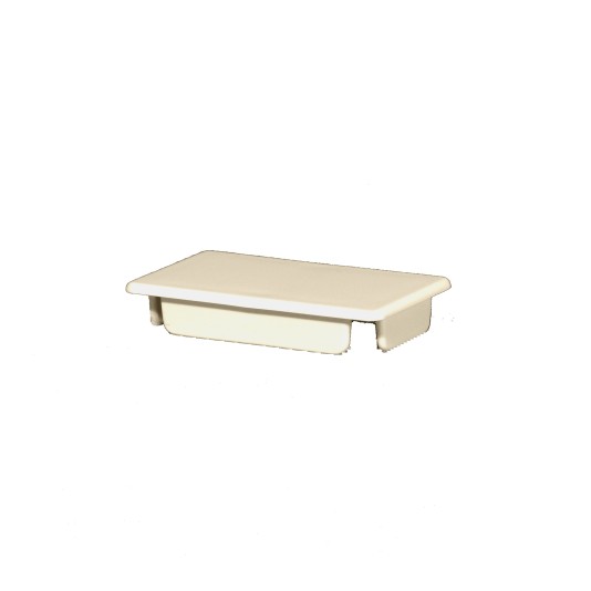 LMT L-1050-BEIGE 2" x 3 1/2" (1.780" x 3.300" ID) Internal Vinyl End Cap for Vinyl Fence Posts (Beige)