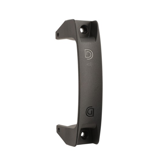Vinyl Fence Gate Handle With Stainless Steel Hardware - Black
