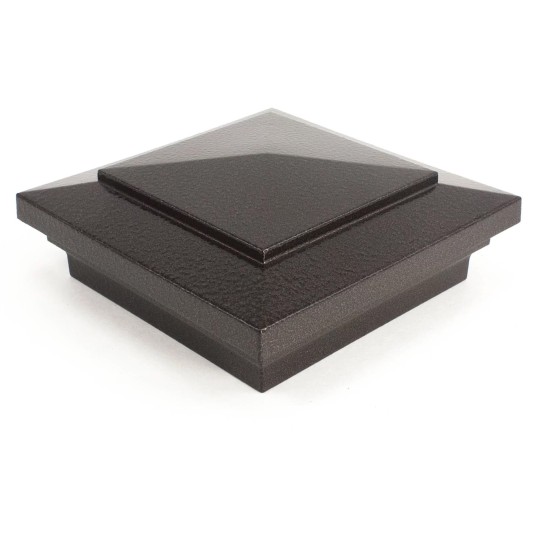 4" x 4"Cape May Style Vinyl Post Cap - Antique Brown