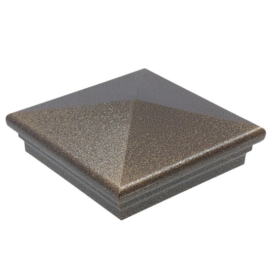 5" x 5" Neptune Style Vinyl Post Cap - Antique Gold