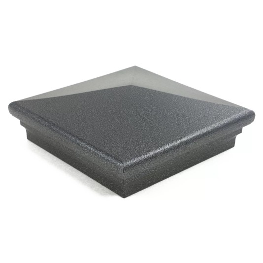 5" x 5" Neptune Style Vinyl Post Cap - Antique Gray