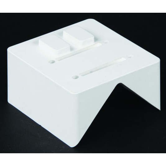 LMT 1531-WHITE 45 Adapter System for Rail Brackets (3 Piece) - White