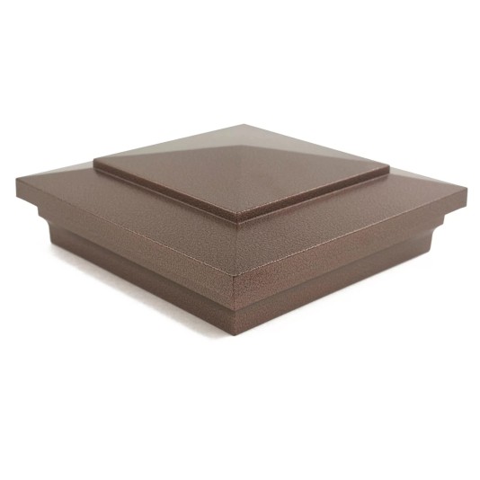 4.5" (4 1/2" x 4 1/2") Cape May Style Vinyl Post Cap - Antique Copper