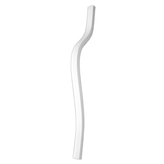LMT 15/16" x 1 1/2" x 32" Belly Baluster Thermoformed Vinyl Spindle For Vinyl Railing (White) - 3240-32.0-WHITE