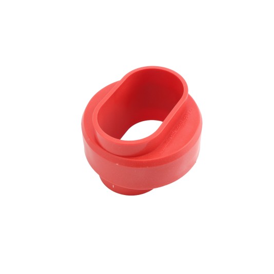 Red Heavy Duty Vinyl Fence Post Donut for 5" x 5" Post and 2 3/8" OD Pipe