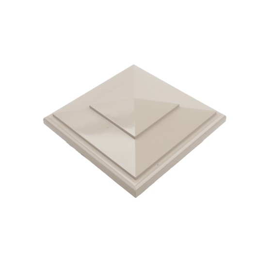 LMT S-55NE-KK 5" x 5" Classic New England Vinyl Post Cap - Khaki