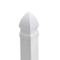 LMT 1 1/2" x 1 1/2" Gothic Vinyl Picket Cap for Vinyl Fence Posts (White) - 1371-WHITE