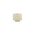 LMT 1 1/2" x 1 1/2" (1.370" x 1.370" ID) Sharp Vinyl Picket Cap for Vinyl Fence Posts (Almond) - 1074-ALMOND