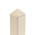 LMT 1 3/8" x 1 3/8" Sharp Vinyl Picket Cap for Vinyl Fence Posts (Beige) - 1116-BEIGE