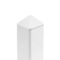 LMT 1 1/2" x 1 1/2" (1.390" x 1.390" ID) Sharp Vinyl Picket Cap for Vinyl Fence Posts (White) - 1341-WHITE