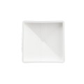 LMT 1000W 3 1/2" x 3 1/2" Pyramid Flat Vinyl Post Cap (External) - White