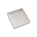 LMT 1000W 3 1/2" x 3 1/2" Pyramid Flat Vinyl Post Cap (External) - White