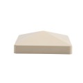 LMT 1003KT 4" x 4" Flat Vinyl Post Cap - Beige
