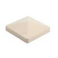 LMT 1003KT 4" x 4" Flat Vinyl Post Cap - Beige