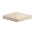 LMT 1003KT 4" x 4" Flat Vinyl Post Cap - Beige