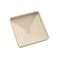 LMT 1003KT 4" x 4" Flat Vinyl Post Cap - Beige