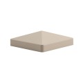 LMT 1003KK 4" x 4" Flat Vinyl Post Cap - Khaki