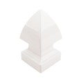 4" x 4" Sq Gothic Vinyl Post Cap (White) - Bufftech 70409