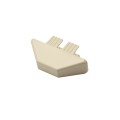 LMT 7/8" x 3" (0.758" x 2.865" ID) Dog Ear Vinyl Picket Cap for Vinyl Fence Posts (Almond) - 1012-CAN