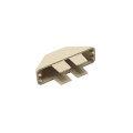 LMT 7/8" x 3" (0.758" x 2.865" ID) Dog Ear Vinyl Picket Cap for Vinyl Fence Posts (Almond) - 1012-CAN