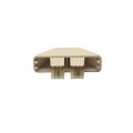 LMT 7/8" x 3" (0.758" x 2.865" ID) Dog Ear Vinyl Picket Cap for Vinyl Fence Posts (Almond) - 1012-CAN