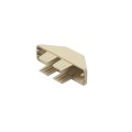 LMT 7/8" x 3" (0.758" x 2.865" ID) Dog Ear Vinyl Picket Cap for Vinyl Fence Posts (Almond) - 1012-CAN