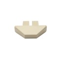 LMT 7/8" x 3" (0.758" x 2.865" ID) Dog Ear Vinyl Picket Cap for Vinyl Fence Posts (Almond) - 1012-CAN