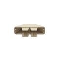 LMT 7/8" x 3" (0.718" x 2.788" ID) Dog Ear Vinyl Picket Cap for Vinyl Fence Posts (Almond) - 1012ANA