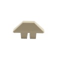 LMT 7/8" x 3" (0.718" x 2.788" ID) Dog Ear Vinyl Picket Cap for Vinyl Fence Posts (Almond) - 1012ANA