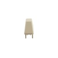 LMT 7/8" x 3" (0.718" x 2.788" ID) Dog Ear Vinyl Picket Cap for Vinyl Fence Posts (Almond) - 1012ANA