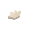 LMT 7/8" x 3" (0.718" x 2.788" ID) Dog Ear Vinyl Picket Cap for Vinyl Fence Posts (Beige) - 1012AKT (PicketCaps)