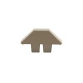 LMT 7/8" x 3" (0.718" x 2.788" ID) Dog Ear Vinyl Picket Cap for Vinyl Fence Posts (Khaki) - 1012AKK