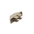 LMT 7/8" x 3" (0.718" x 2.788" ID) Dog Ear Vinyl Picket Cap for Vinyl Fence Posts (Khaki) - 1012AKK