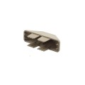 LMT 7/8" x 3" (0.718" x 2.788" ID) Dog Ear Vinyl Picket Cap for Vinyl Fence Posts (Khaki) - 1012AKK