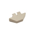 LMT 7/8" x 3" (0.718" x 2.788" ID) Dog Ear Vinyl Picket Cap for Vinyl Fence Posts (Khaki) - 1012AKK