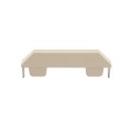 LMT 7/8" x 6" (0.766" x 5.860" ID) Dog Ear Vinyl Picket Cap for Vinyl Fence Posts (Almond) - 1049A-ALMOND