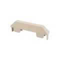 LMT 7/8" x 6" (0.766" x 5.860" ID) Dog Ear Vinyl Picket Cap for Vinyl Fence Posts (Almond) - 1049A-ALMOND
