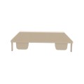 LMT 7/8" x 6" (0.766" x 5.860" ID) Dog Ear Vinyl Picket Cap for Vinyl Fence Posts (Almond) - 1049A-ALMOND