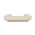 LMT 7/8" x 6" (0.766" x 5.860" ID) Dog Ear Vinyl Picket Cap for Vinyl Fence Posts (Almond) - 1049A-ALMOND