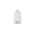 LMT 2" x 6" Internal Ribbed Rail Vinyl End Cap for Vinyl Fence Posts (White) - 1051-WHITE