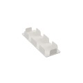 LMT 2" x 6" Internal Ribbed Rail Vinyl End Cap for Vinyl Fence Posts (White) - 1051-WHITE