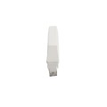 LMT 7/8" x 6" (0.766" x 5.860" ID) Self-Locking Dog Ear Vinyl Picket Cap for Vinyl Fence Posts (White)