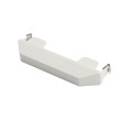 LMT 7/8" x 6" (0.766" x 5.860" ID) Self-Locking Dog Ear Vinyl Picket Cap for Vinyl Fence Posts (White)